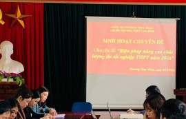 Chi bộ Trường THPT Cao Bình tổ chức sinh hoạt chuyên đề “Nâng cao chất lượng thi tốt nghiệp THPT năm 2026”